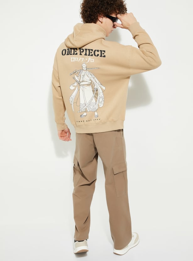 URB_N Men One Piece Printed Hooded Sweatshirt