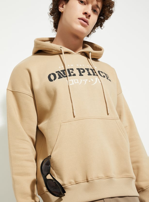 URB_N Men One Piece Printed Hooded Sweatshirt