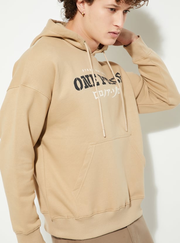 URB_N Men One Piece Printed Hooded Sweatshirt