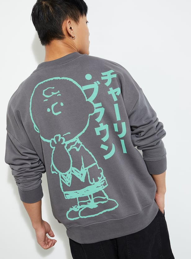 URB_N Men Oversized Peanuts Sweatshirt