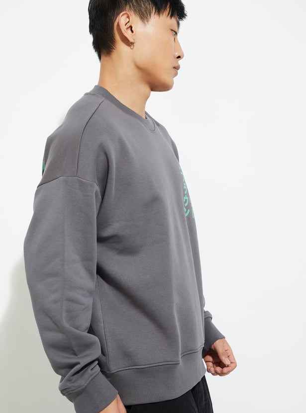 URB_N Men Oversized Peanuts Sweatshirt