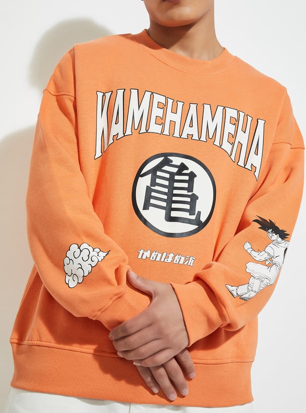 URB_N Men Oversized Dragon Ball Z Sweatshirt