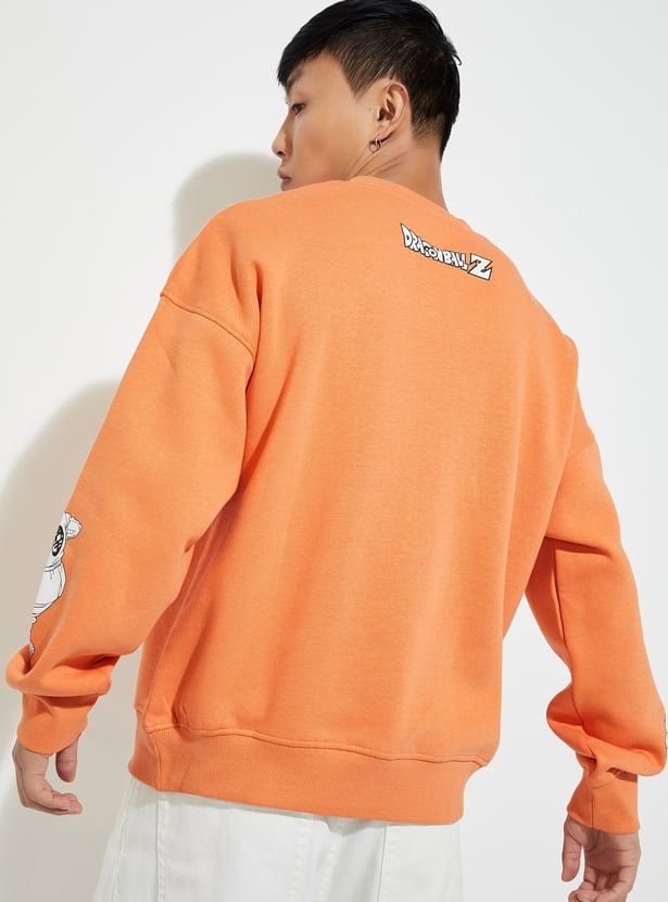 URB_N Men Oversized Dragon Ball Z Sweatshirt