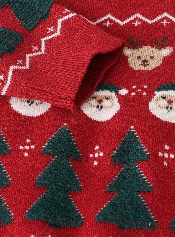 Boys Santa Claus Knit Sweater