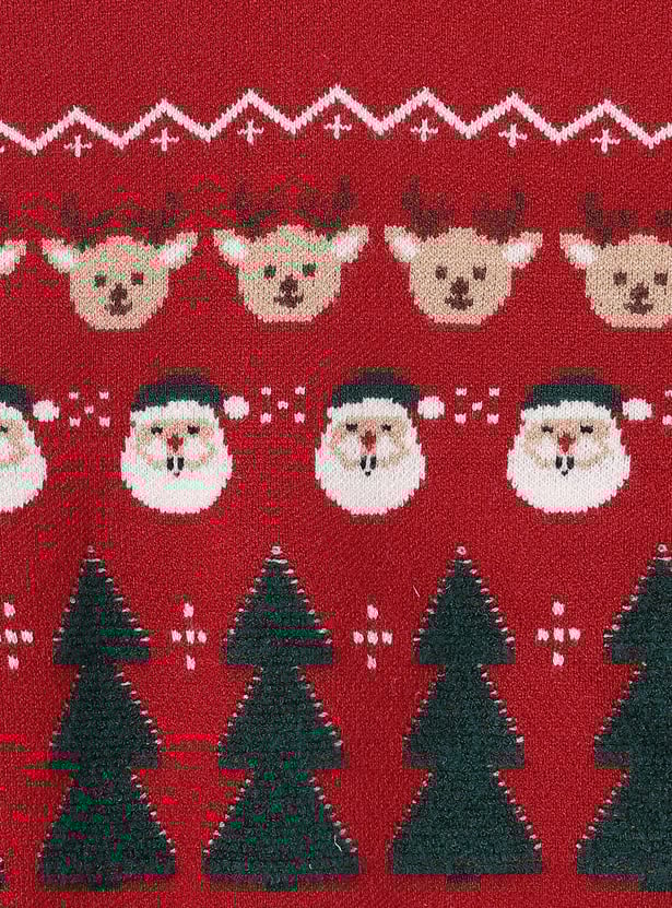 Boys Santa Claus Knit Sweater
