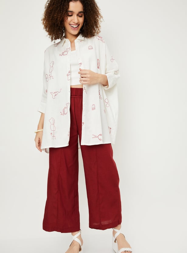 Kalki x Max Women Embroidered Shirt