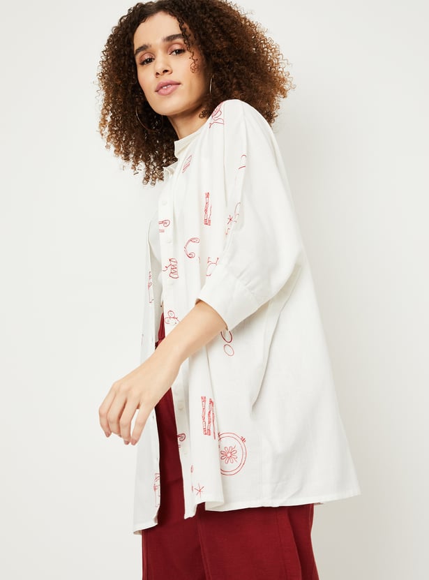 Kalki x Max Women Embroidered Shirt