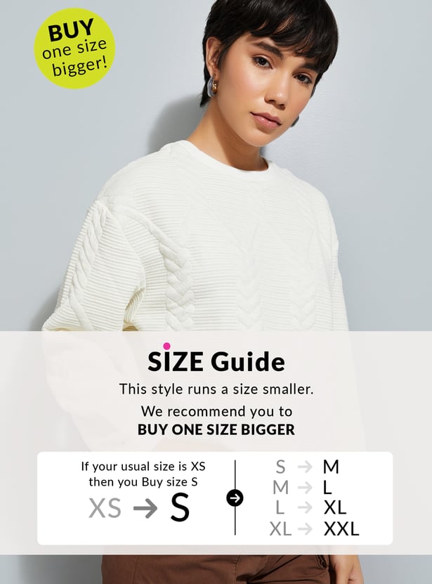 ALAYA F x URB_N Women Quilted Sweatshirt