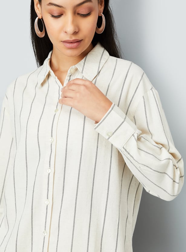 Women Striped Casual Shirt