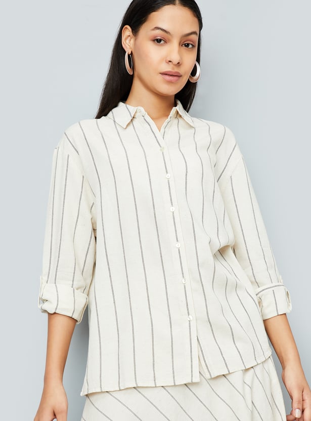 Women Striped Casual Shirt