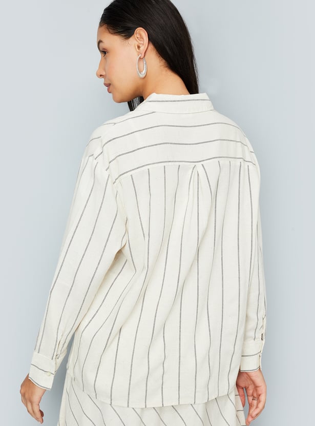 Women Striped Casual Shirt