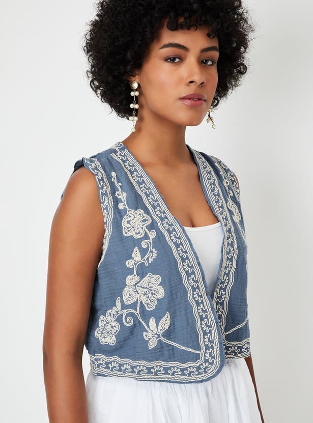 Women Embroidered Waistcoat