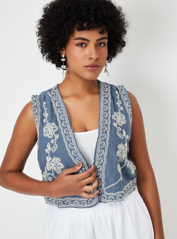 Women Embroidered Waistcoat