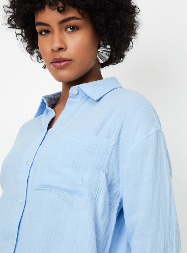 Women Crinkled Shirt