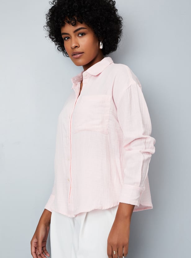 Women Crinkled Shirt