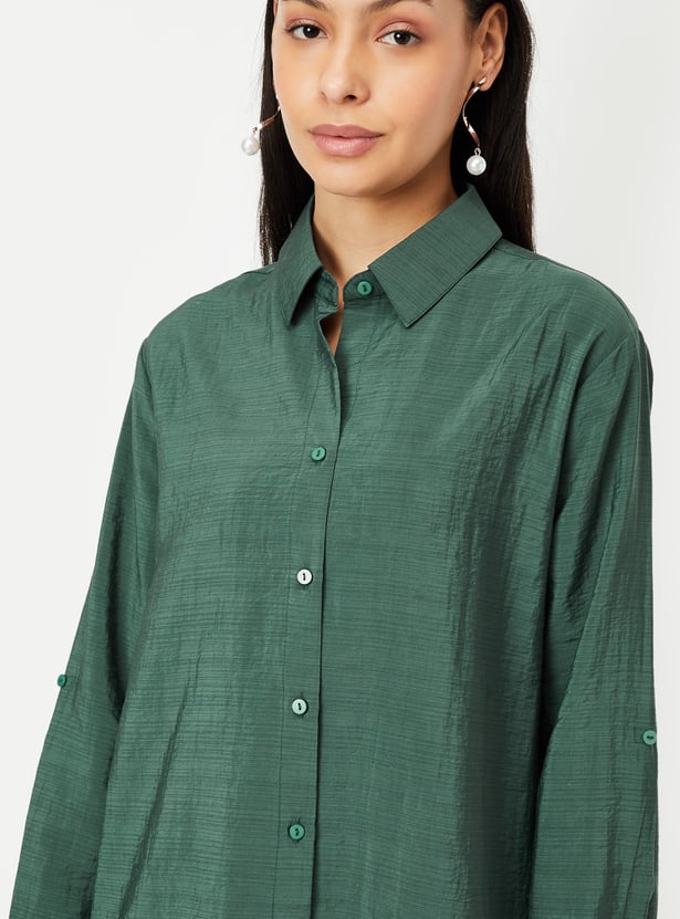 Women Solid Casual Shirt