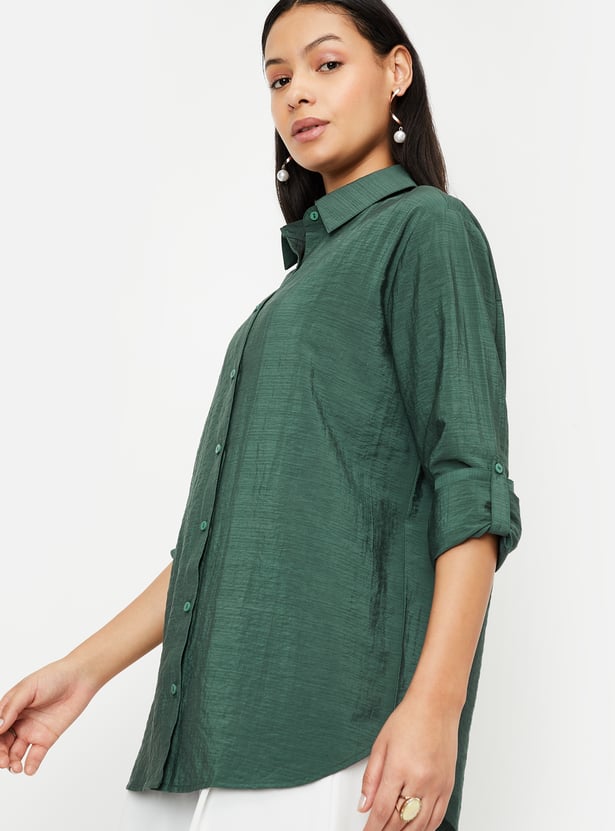 Women Solid Casual Shirt