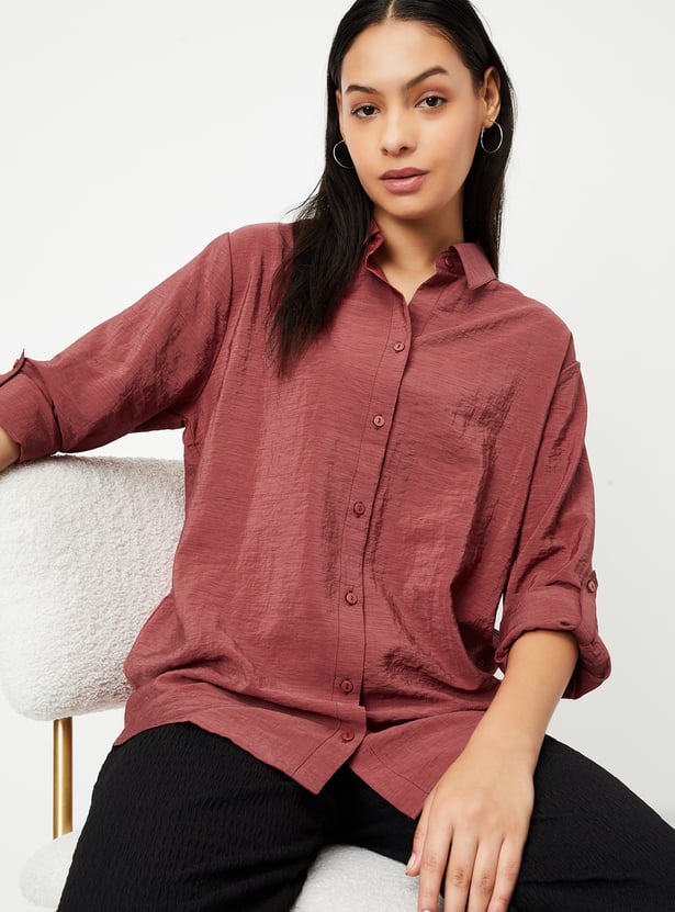 Women Solid Casual Shirt