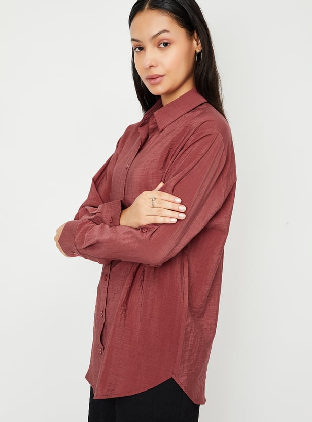 Women Solid Casual Shirt