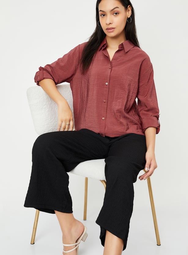 Women Solid Casual Shirt