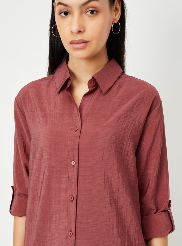 Women Solid Casual Shirt