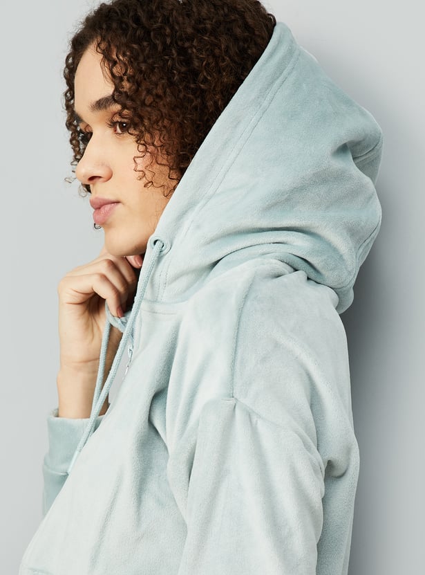 Women Solid Hooded Jacket