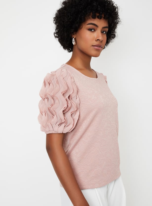 Women Textured Knit Blouse