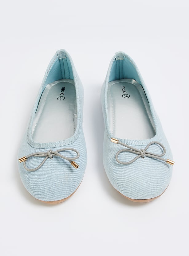 Girls Bow Ballerinas