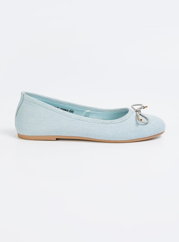 Girls Bow Ballerinas