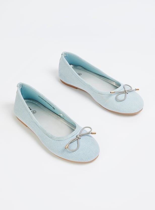 Girls Bow Ballerinas