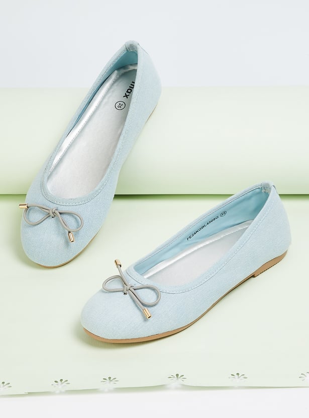 Girls Bow Ballerinas