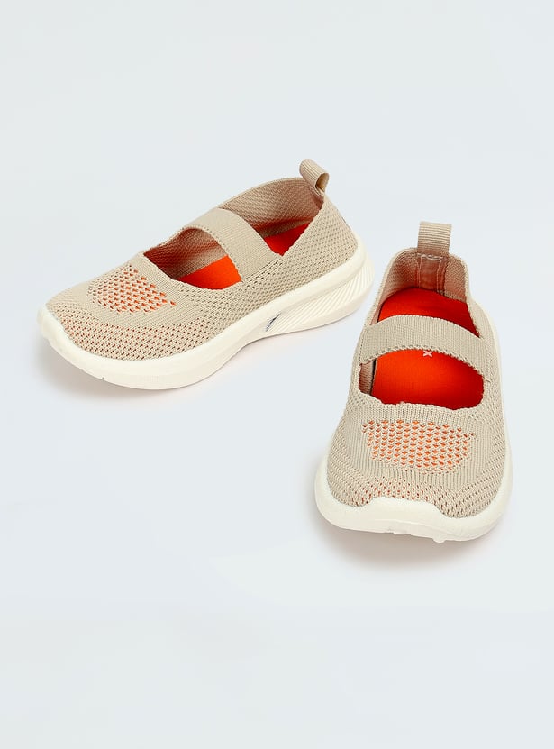 Girls Knit Slip-On Sports Shoes