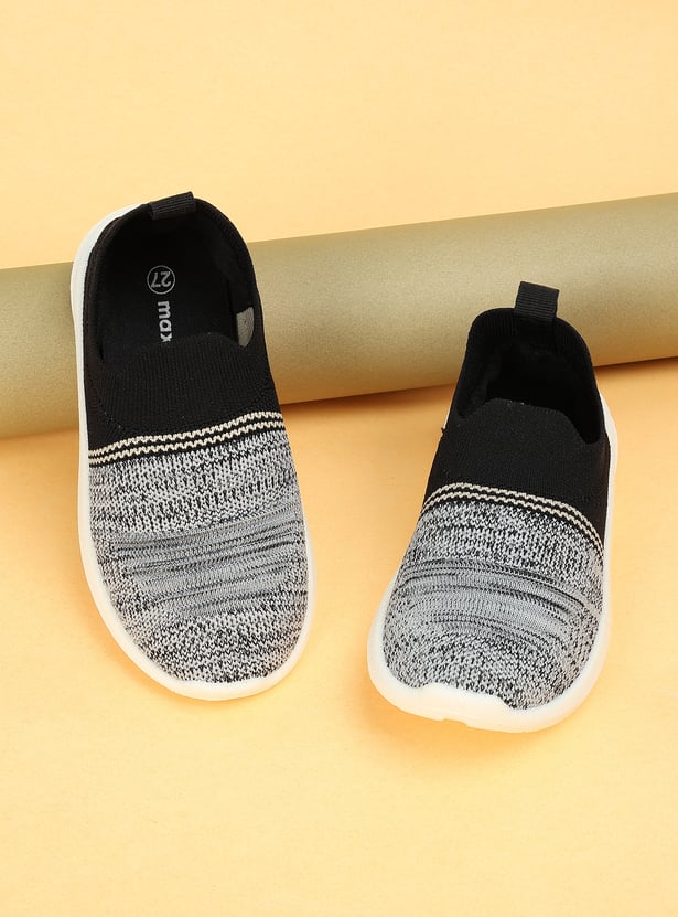 Boys Colourblock Slip-On Sports Shoes