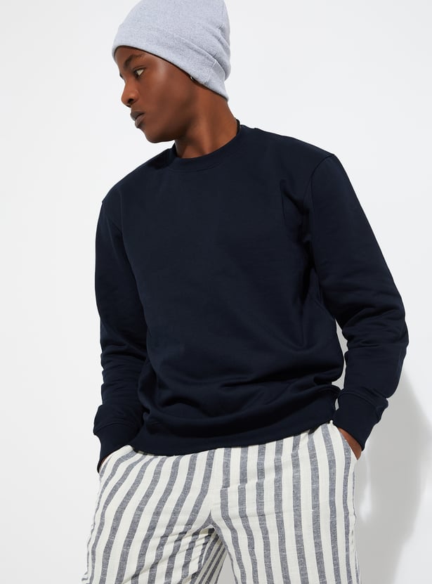URB_N Men Solid Sweatshirt