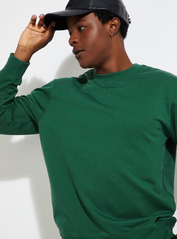 URB_N Men Solid Sweatshirt