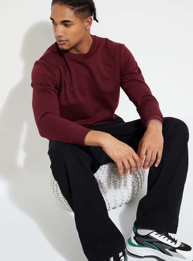 URB_N Men Solid Sweatshirt