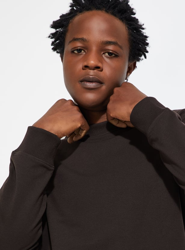 URB_N Men Solid Sweatshirt