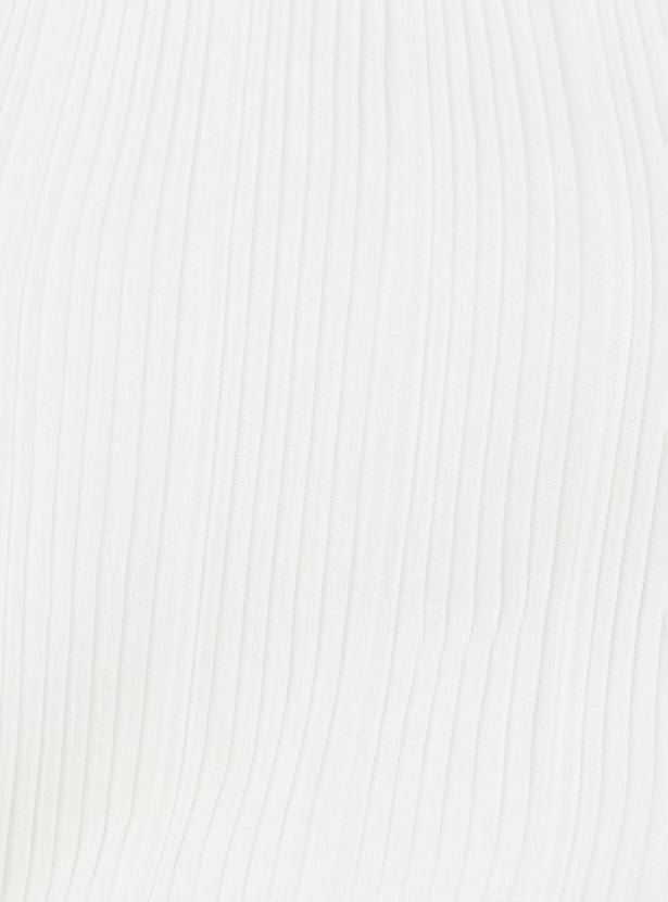 Women Pleated Dressy Top