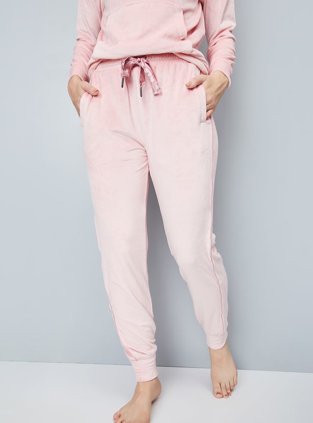 Women Solid Hoodie and Pyjamas