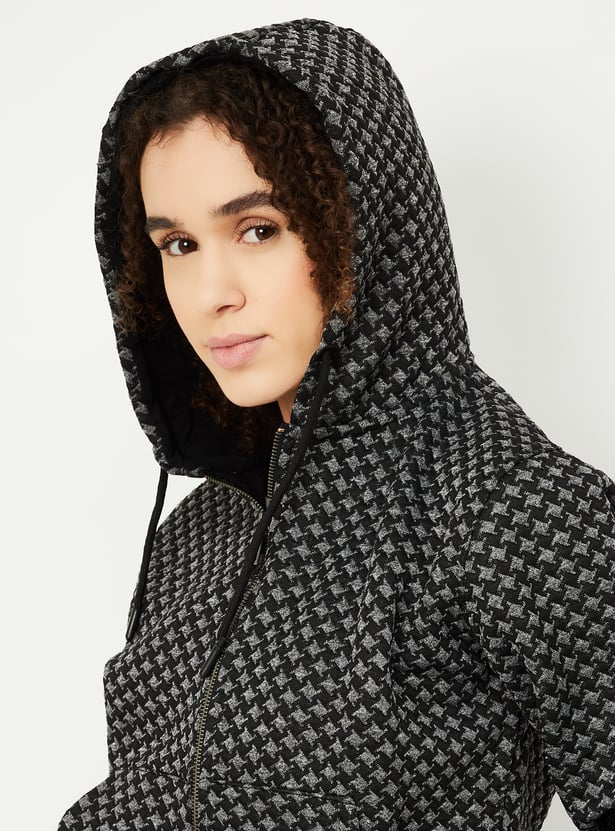 Women Quilted Hooded Jacket