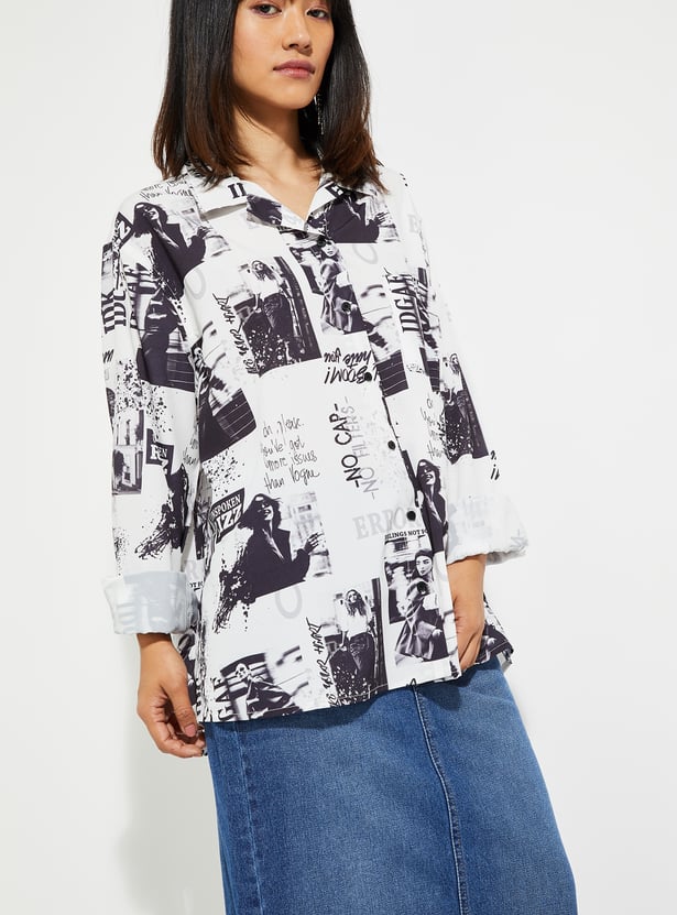 URB_N Women Printed Shirt