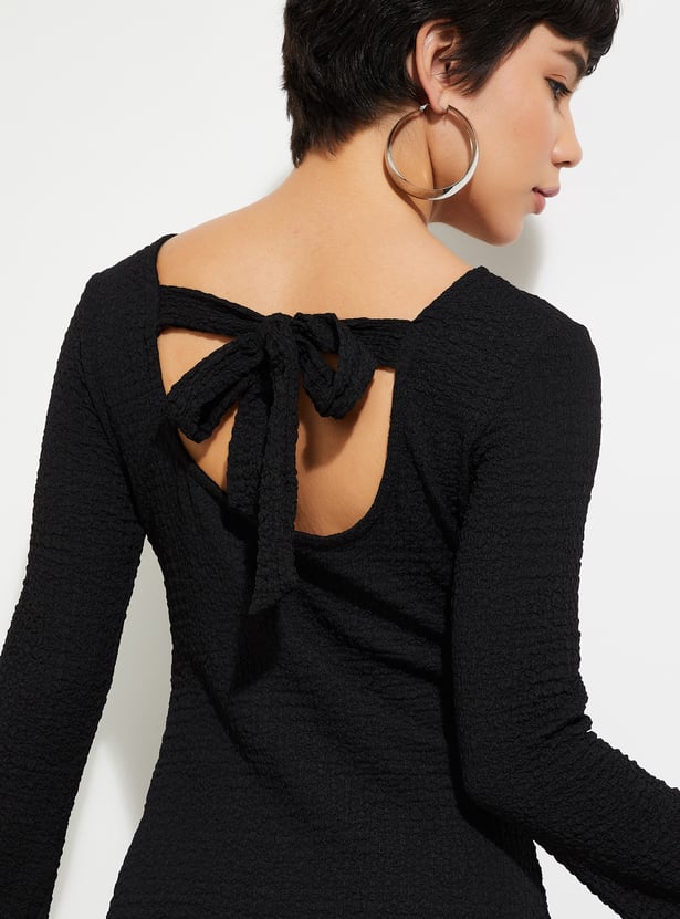 URB_N Women Textured Sheath Dress