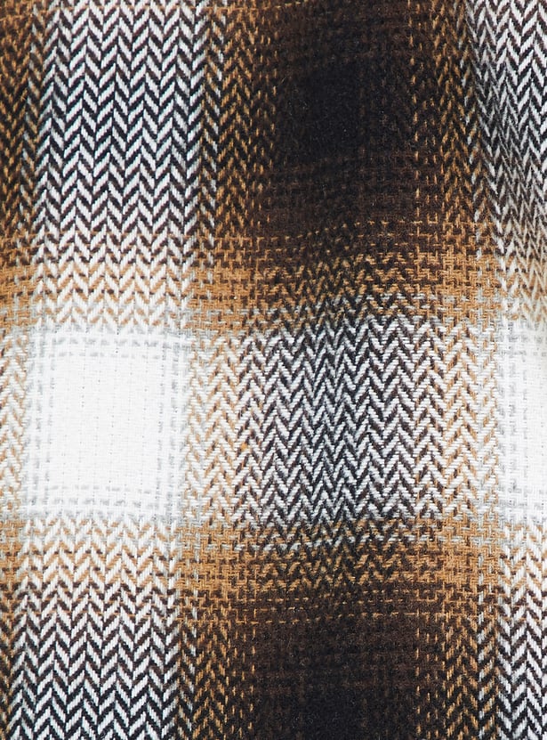 URB_N Men Herringbone Oversized Overshirt