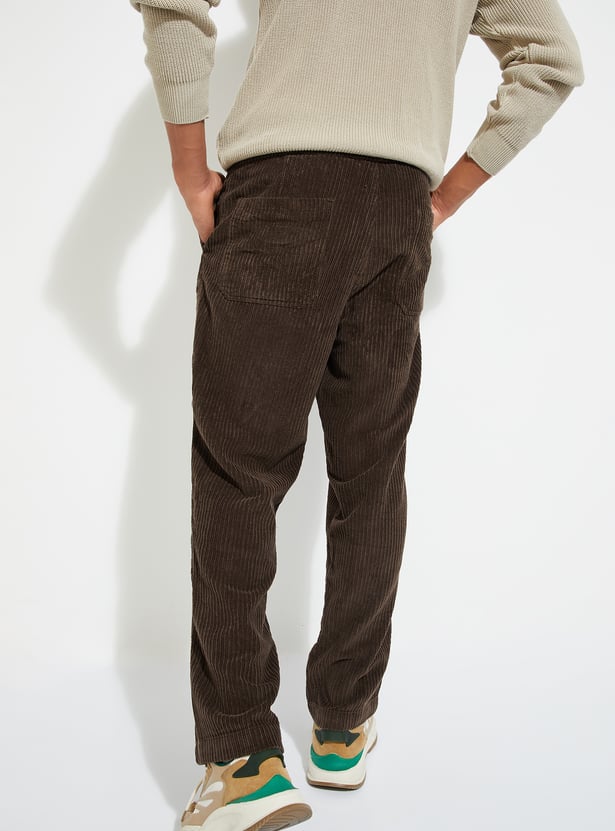 Men Loose Fit Corduroy Pants