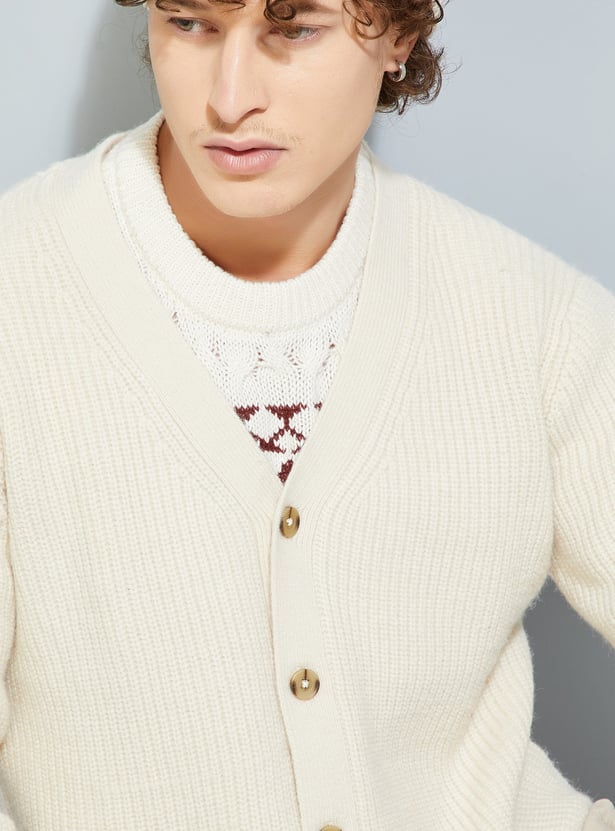 Buy URB_N Men Knit Cardigan Online at just