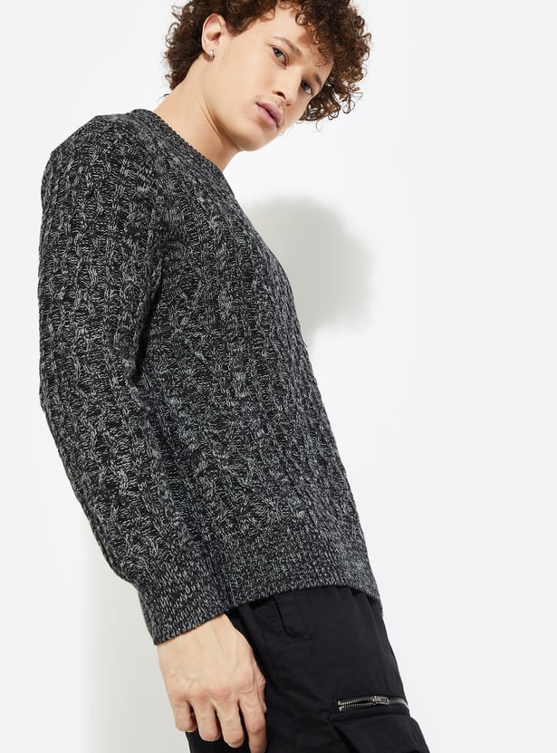 Buy URB_N Men Chunky Cable Knit Sweater Online at just Rs. 1399.0