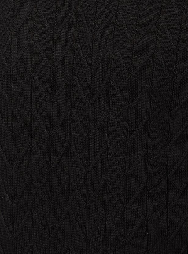 Men Chevron Knit Sweater