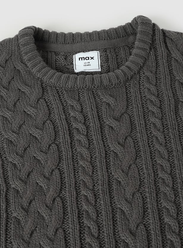 Boys Cable Knit Sweater