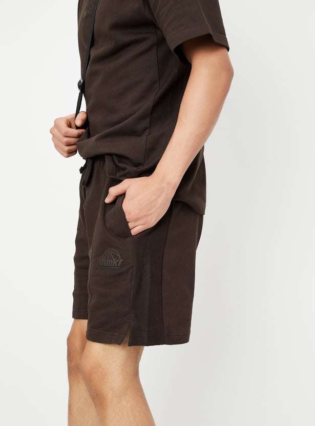 Men Solid Athleisure Shorts