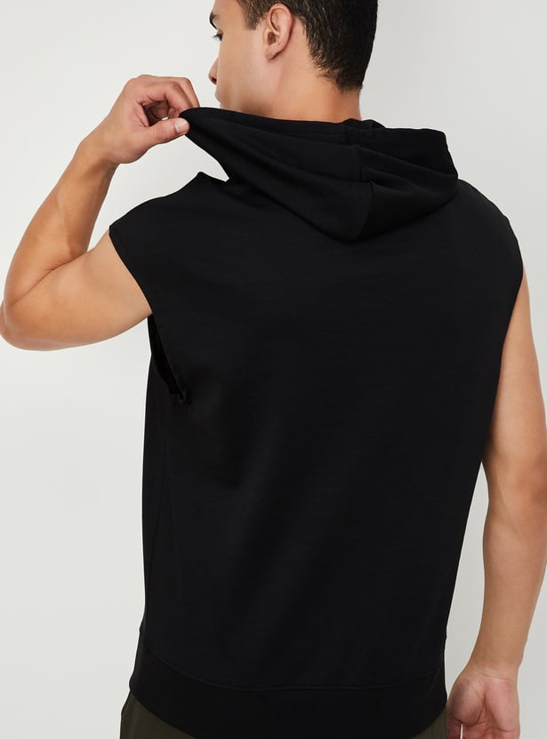 Men Hooded Athleisure T-shirt